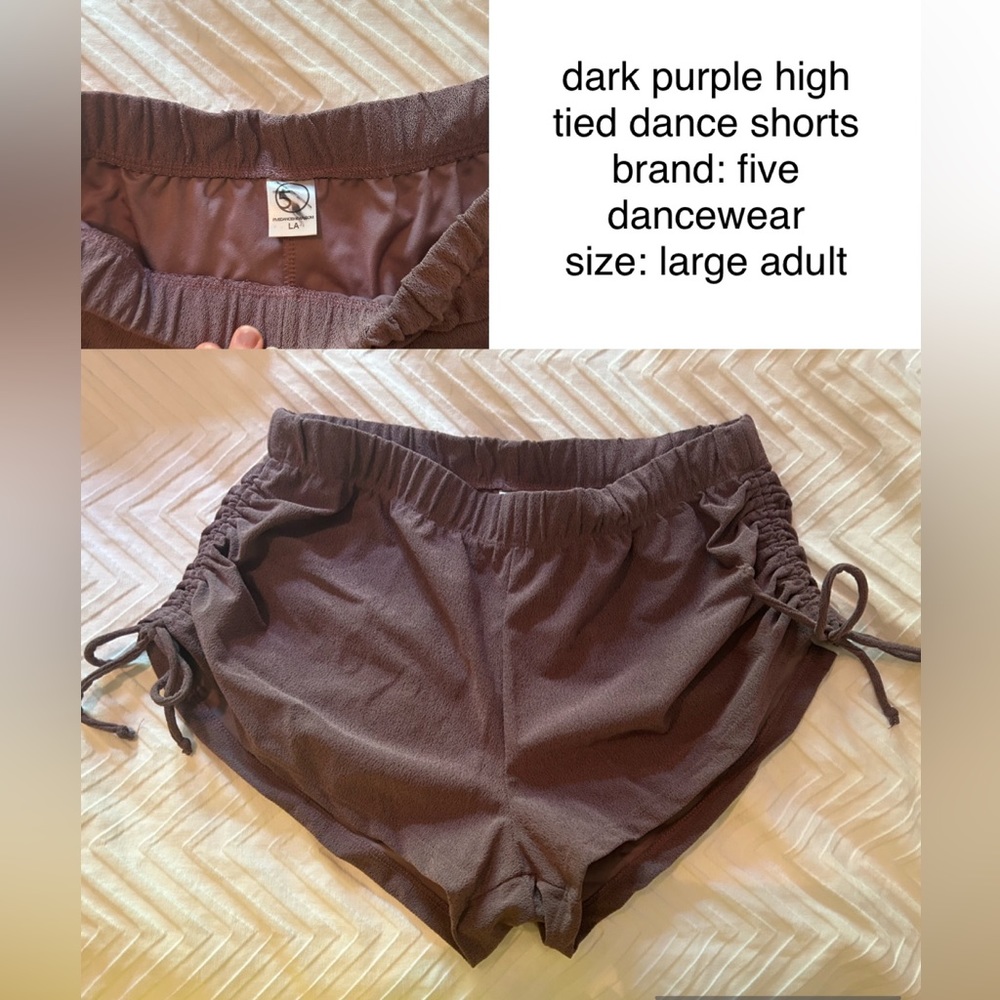 five dancewear high tied shorts